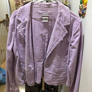 Purple jean jacket